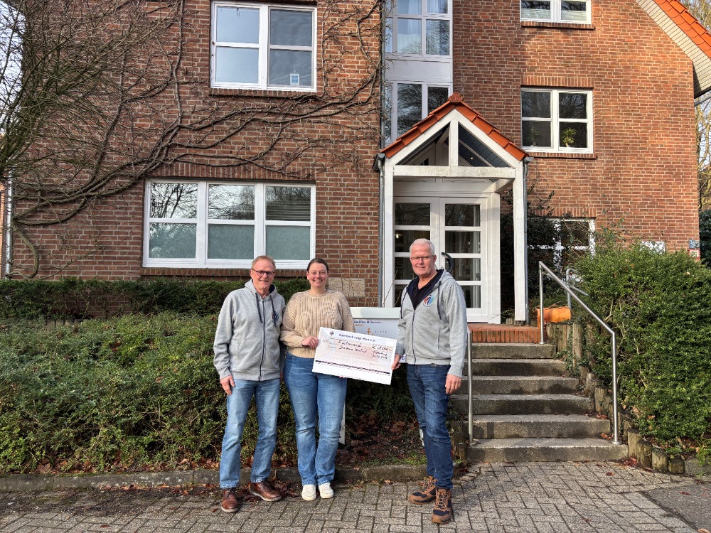 Saerbeck zeigt Herz e.V. übergibt 1.000-Euro-Spende an das Frauenhaus Rheine